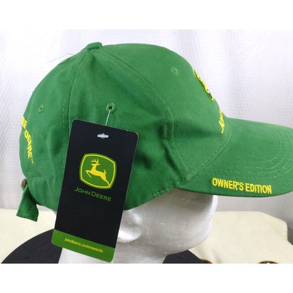 NWT John Deere Green Baseball Cap Hat Owners Edition Adjustable Strap - Picture 3 of 10
